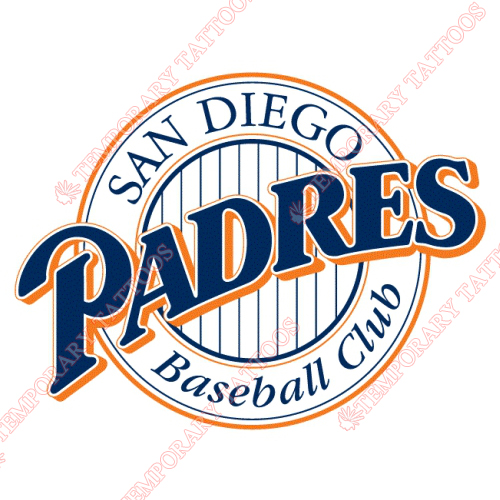 San Diego Padres Customize Temporary Tattoos Stickers NO.1863